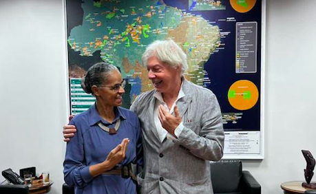 Pier Giovanni Capellino ontmoet de Braziliaanse minister van Milieu